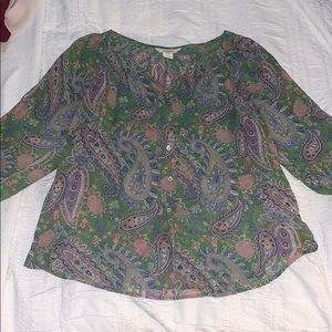 Paisley Button Down